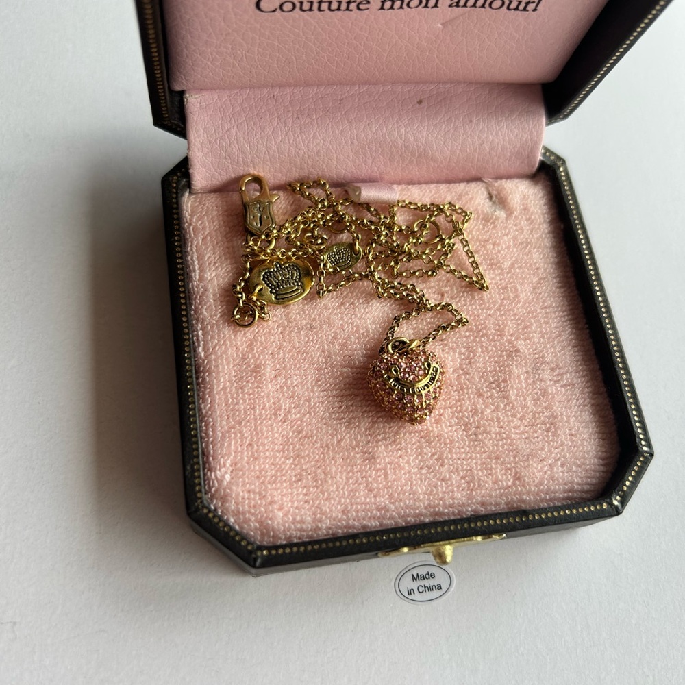 Juicy Couture Gold Heart Pendant Necklace